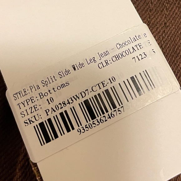 Pia Chocolate Split Leg Jeans !! - Picture 5 of 7